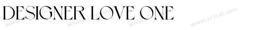 Designer Love one字体转换